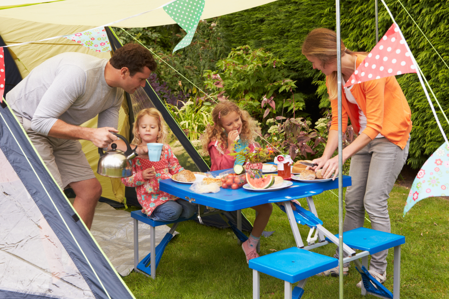 barbecue camping en famille Auvergne 